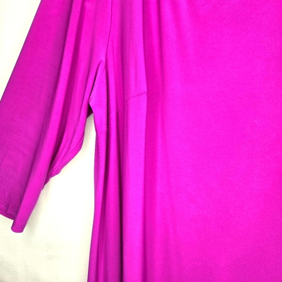 MSK Women Sheath Style Dress. Fuschia 2X - Picture 5 of 11